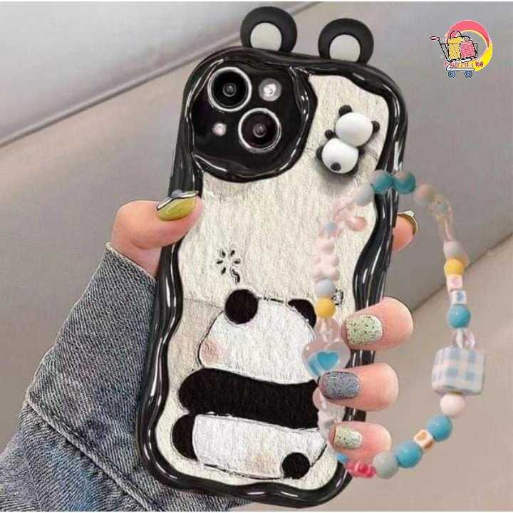 GL048 Premium Case Melting Panda สร้อยข้อมือ Softcase/ปลอก Hp สําหรับ XIAOMI REDMI A5 POCO M3 C71 14