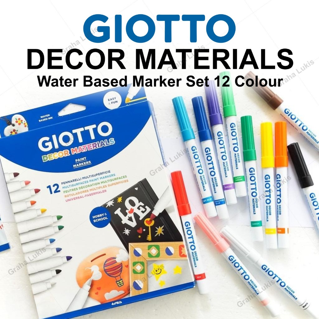 Giotto Decor Materials ชุด 12 ชิ้น