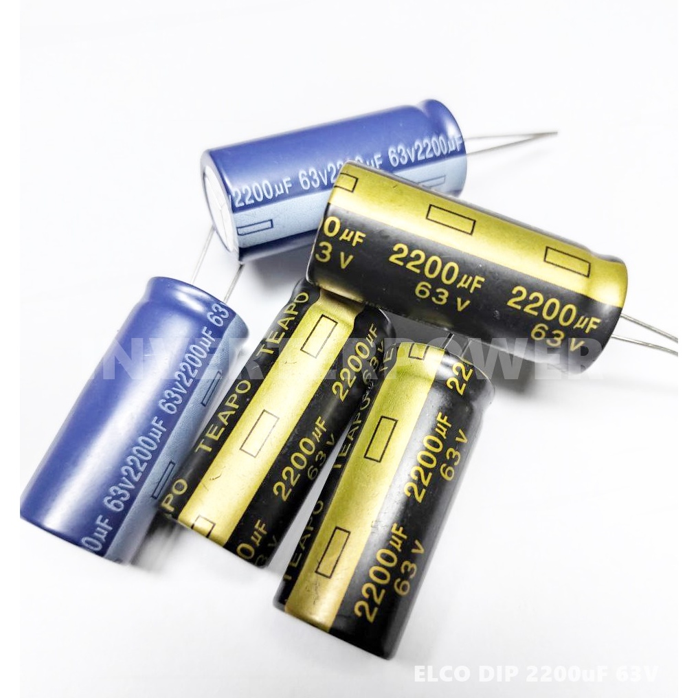 Elco 2200uf 63v TAEPO BRAND ORIGINAL elco 2200uf 63v