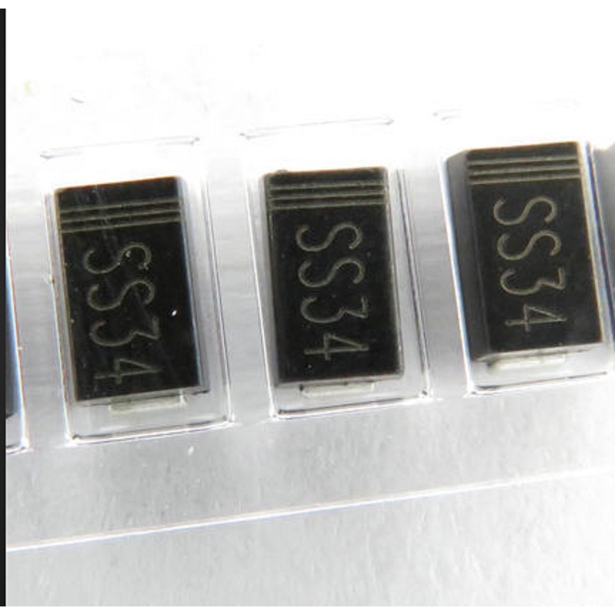 PS - DIODE SS34 SMD 3A 1N5822 SMA DO-214AC SCHOTTKY BARRIER RECIIER SR340