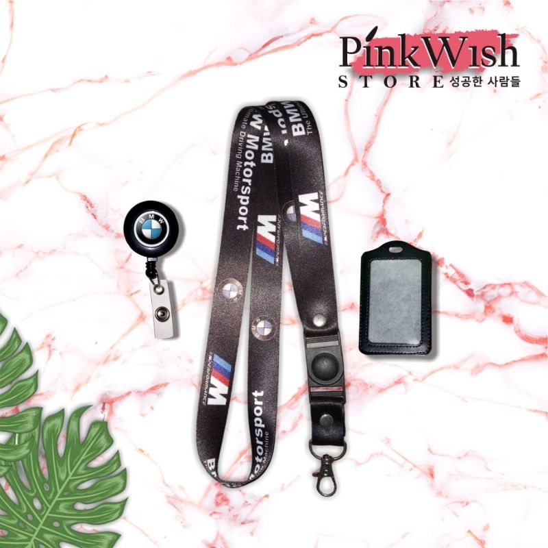 Hitam สาย BMW Idcard สีดํา / เชือกเส้นเล็ก BMW ซื้อรสชาติขายส่งขายปลีก