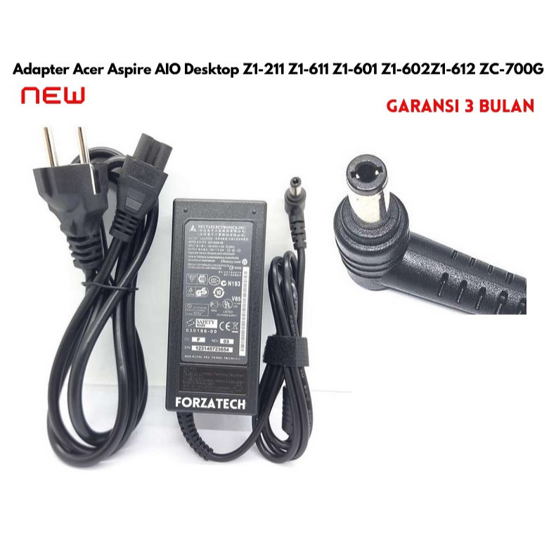 พร้อม Adapter Charger Casan Acer Aspire AIO Desktop Z-2111 Z1-611 Z1-601 Z1-6-602Z1-612 ZC-700G รับป