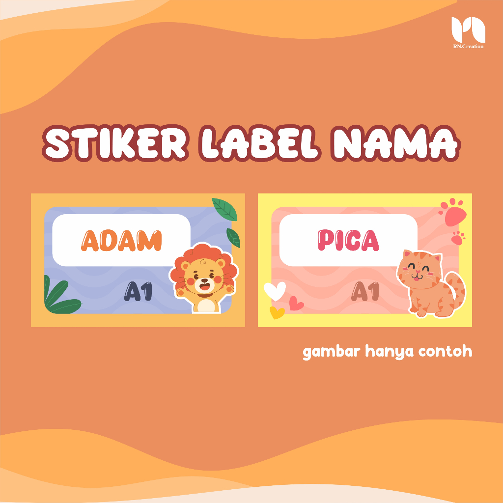 NAME STICKERS BOOK LABEL STICKERS CUSTOM NAME สติกเกอร์สําหรับแพคเกจหนังสือ
