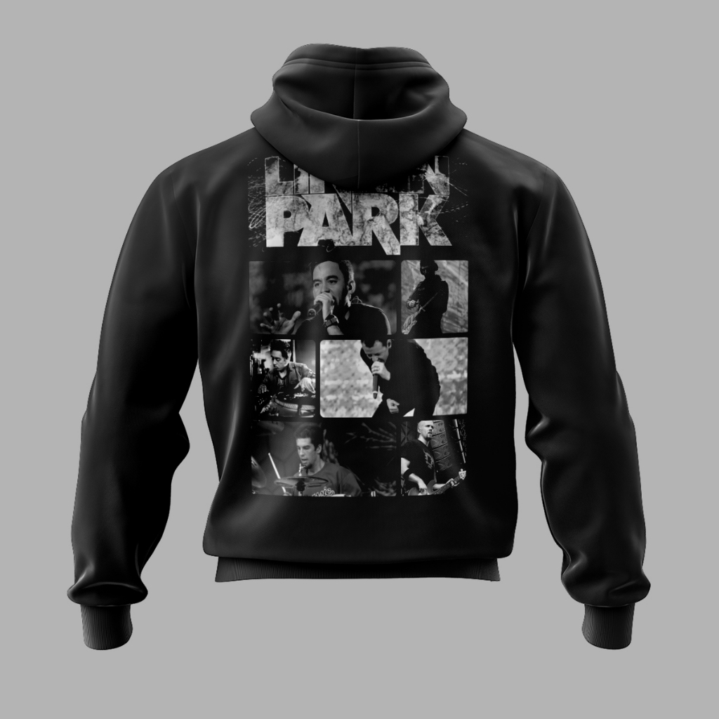 เสื้อกันหนาว Music Band Hoodie LINKIN PARK Zipper ผู้ชายผู้หญิง Unisex วัสดุขนแกะหนา 280gr