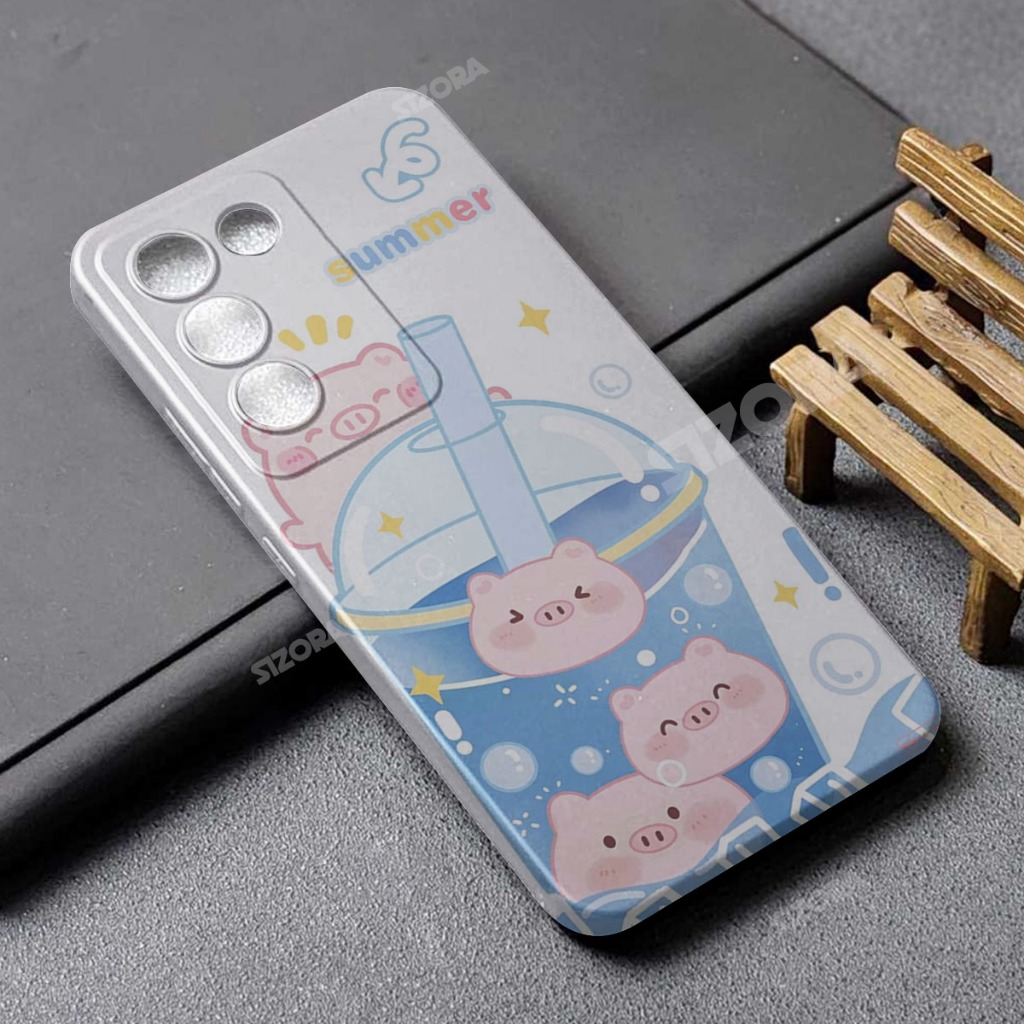 SIZORA OFFICIAL - BB9- เคส HP สําหรับ VIVO Y100 5G BOBA PICTURE SOFTCASE HARDPHONE