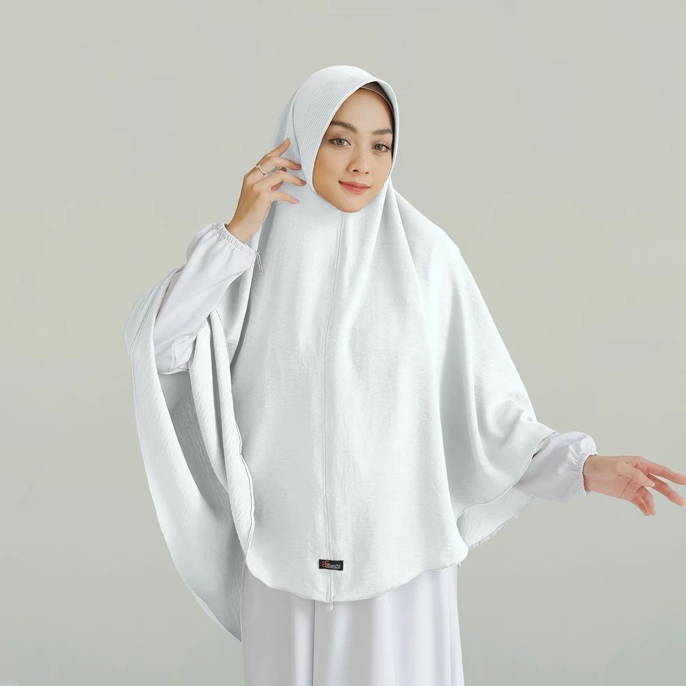 Muliahijab - INSTANT HIJAB JUMBO SYARI XXL KRINKLE AIRFLOW ล่าสุด HIJAB ธรรมดามุสลิมแฟชั่นผู้หญิง Bergo Ped HIJAB