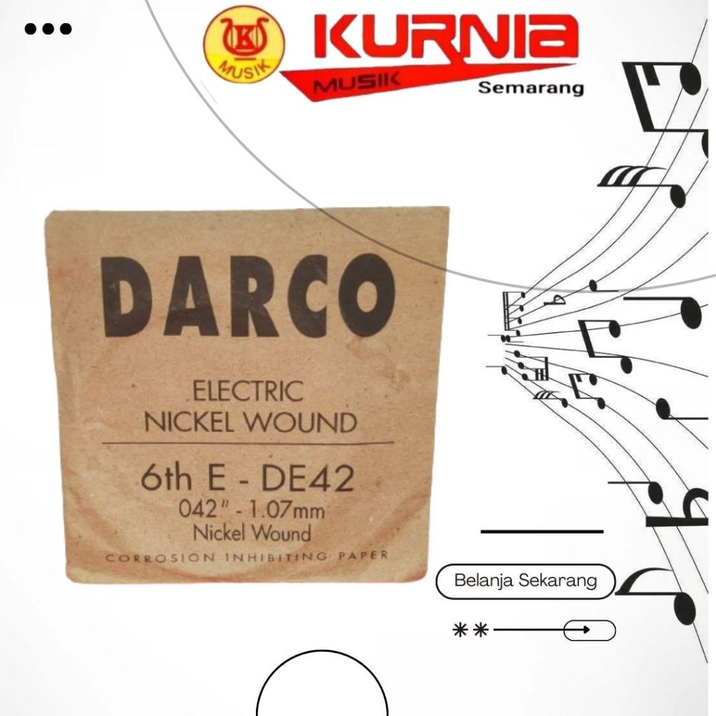 สาย Darco No 6/DE42 สายกีตาร์ - สายกีตาร์ไฟฟ้า Darco