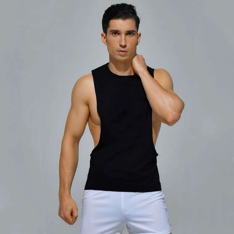 เสื้อกล้าม LOW OVER CUT Big COAK ถึงท้อง SINGLET GYM Men CASUAL CASUAL