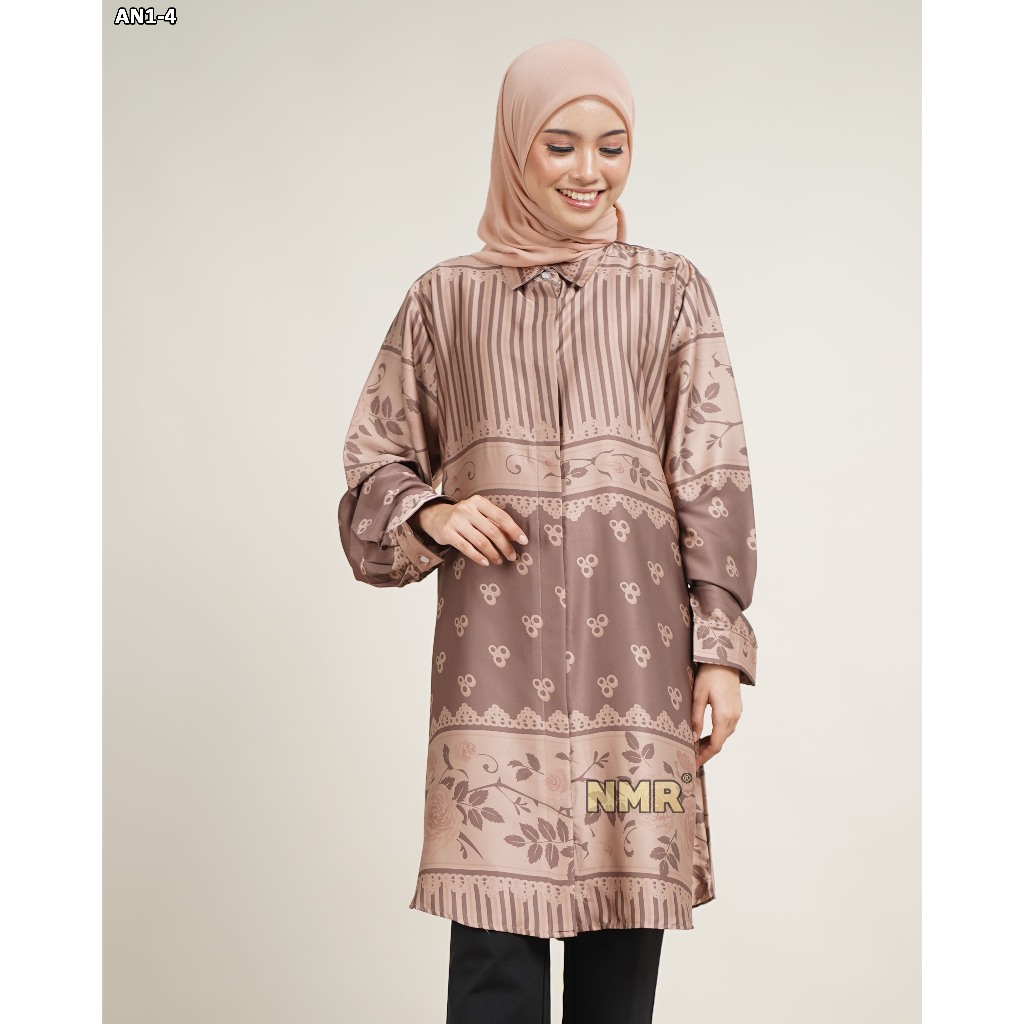 KEMEJA NMR Blouse Armn Silk AN1-4 (คอปกเสื้อ)