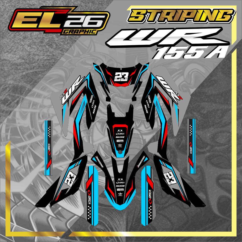 365 DECAL STICKER WR 155 - DECAL YAMAHA WR 155 RACING MOTIF