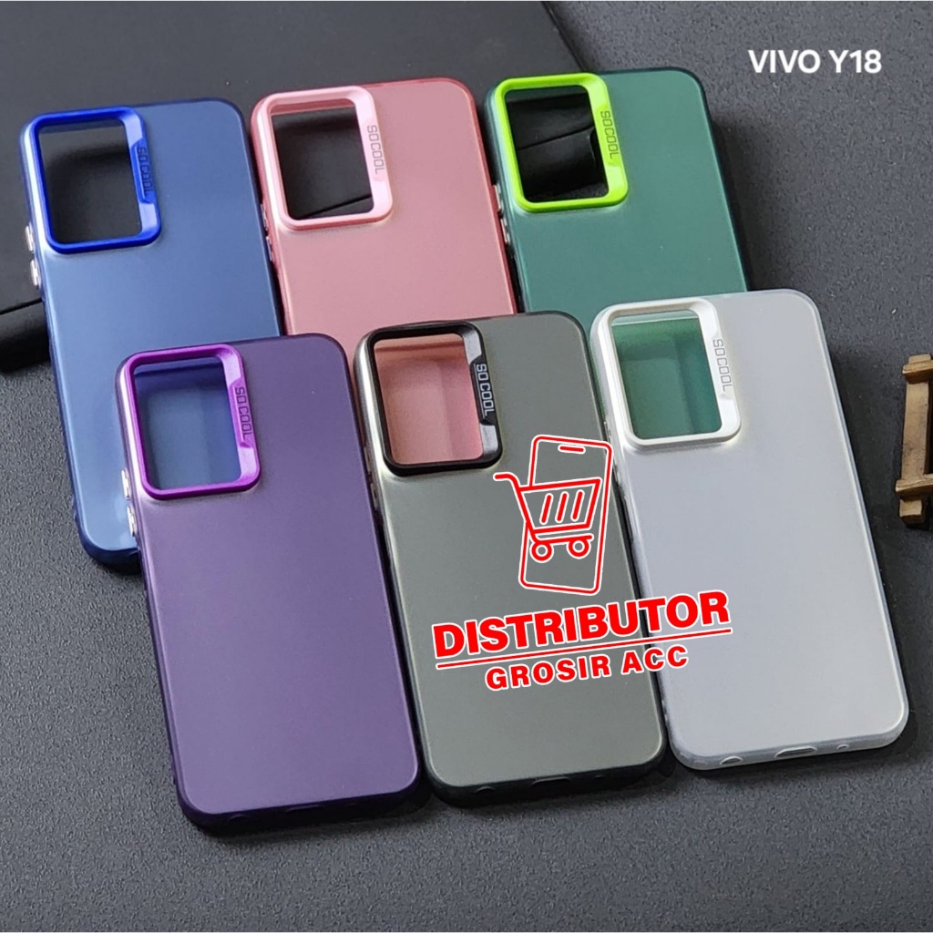 VIVO Y18 CASE IMD HYBRID PLATE HOLOGRAM CASE SOCOOL VIVO Y18 SC-1