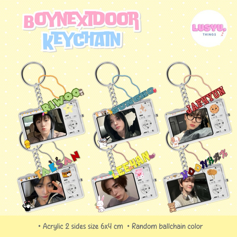 GANTUNGAN KEYCHAIN BOYNEXTDOOR Riwoo Sungho Jaehyun Taesan Leehan Woongark KEYCHAIN