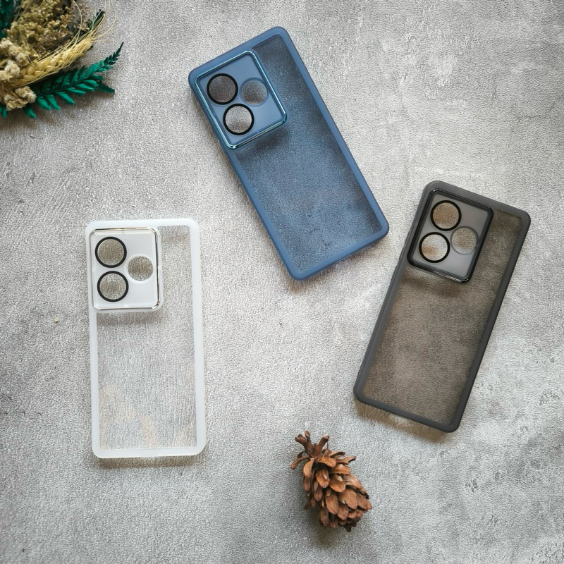 Softcase Realme GT 6 5G Dual Tone Case Candy Color Premium Ring Bump Casing Camera Protector GT6