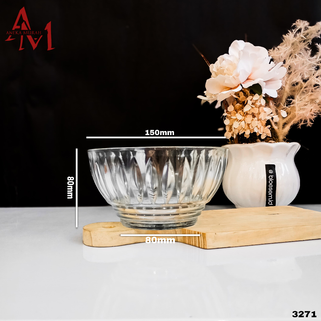 STF GLASS BOWL - 6B (3271)