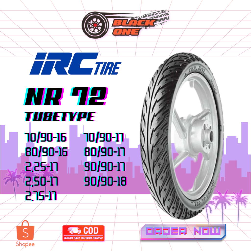 หลอด Irc NR72 | ยางนอกมอเตอร์ไซค์