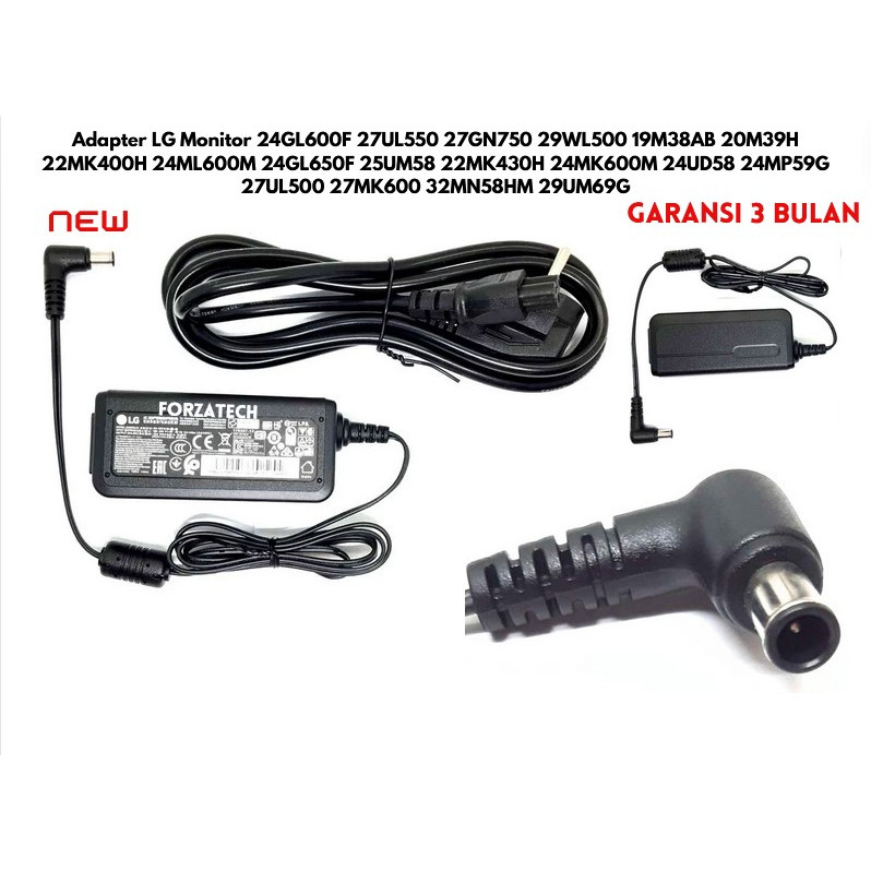 LG Monitor Adapter 24GL600F 27UL550 27GN750 29WL500 19M38AB 20M39H 22MK400H 24ML600M 24GL650F 25UM58