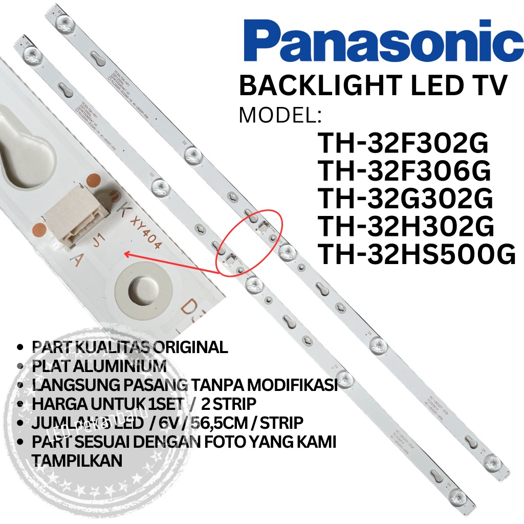 PANASONIC LED TV BACKLIGHT TH 32G302G 32H400G 32G302 32H400 BL LAMP
