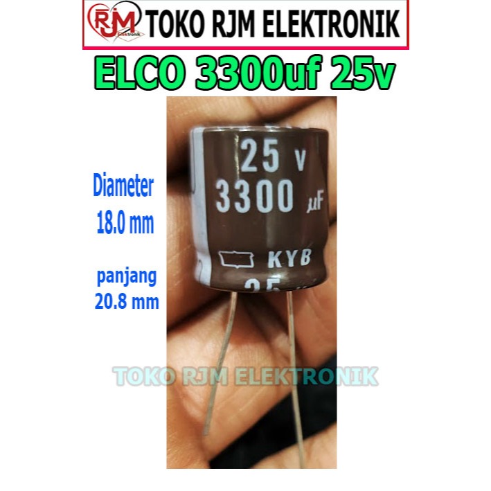 Elco 3300uf 25v คุณภาพ