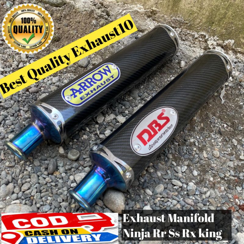 ท่อไอเสีย Ninja 2Stroke Arrow/Dbs Canister ปลายสีน้ําเงิน ชนิดคาร์บอนเท่านั้น