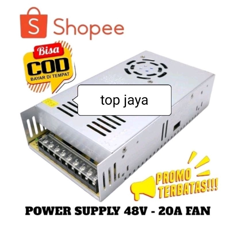 Switching Power Supply PSU 48V 20A คุณภาพสูง 48 โวลต์ 20 Ampere พัดลม