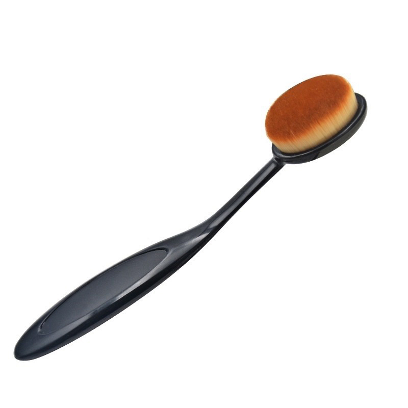 [MADANI] OVAL FOUNDATION BRUSH HANDLE PORTABLE MAKEUP BLUSH BRUSH FOUNDATION BLENDING CONTOUR FACE S