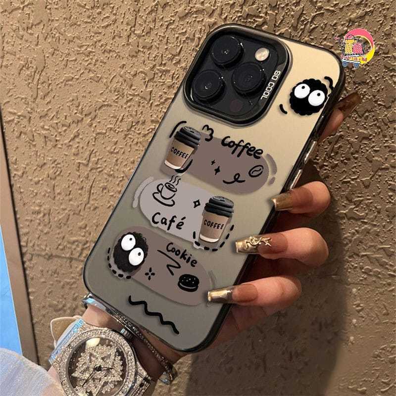 SS918 Premium Matte Hard Casing Hp COFFEE สําหรับ REALME 14 14T C17 C75 13 5 6 PRO C61 C65 5I 5S C3 