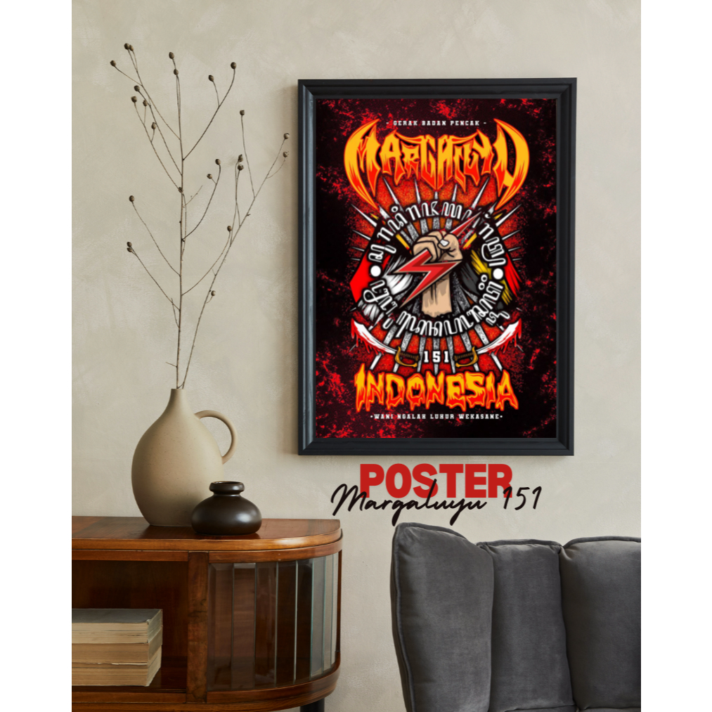 MARGALUYU PENCAK SILAT POSTER 151 A3 ขนาดห้ามกรอบ