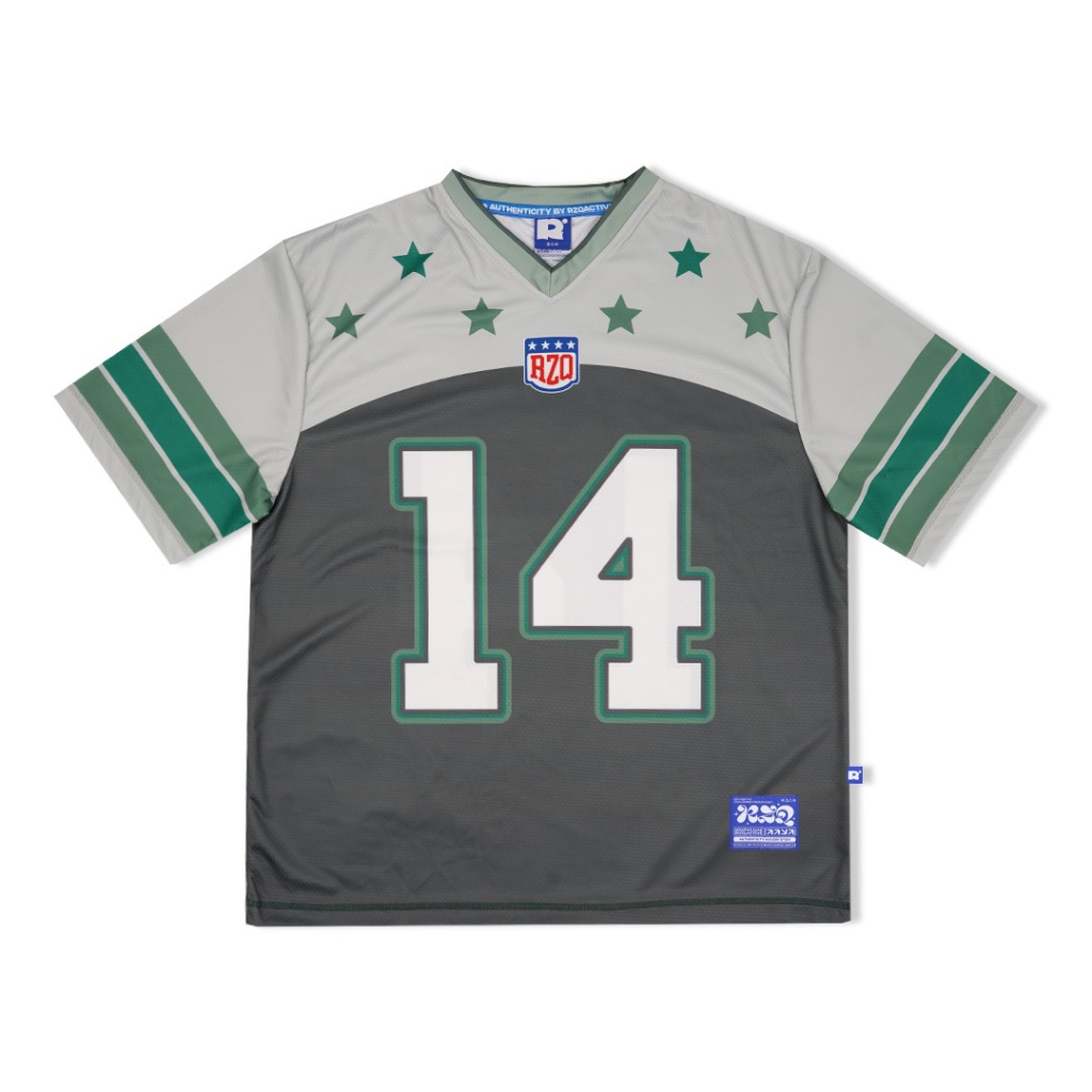 RZQ / 14 / Number Series / Jersey / Streetwear / Oversize / Music / Boxy Fit / Vintage / Blocke Core