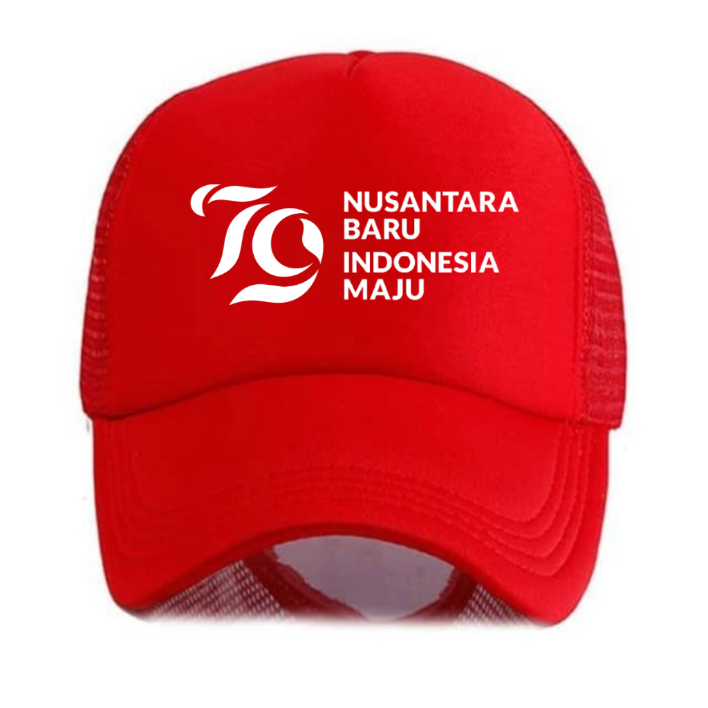 ใหม่ INDONESIAN NUSTARA 79TH NET HAT สําหรับ AUGUST 17 EDITION