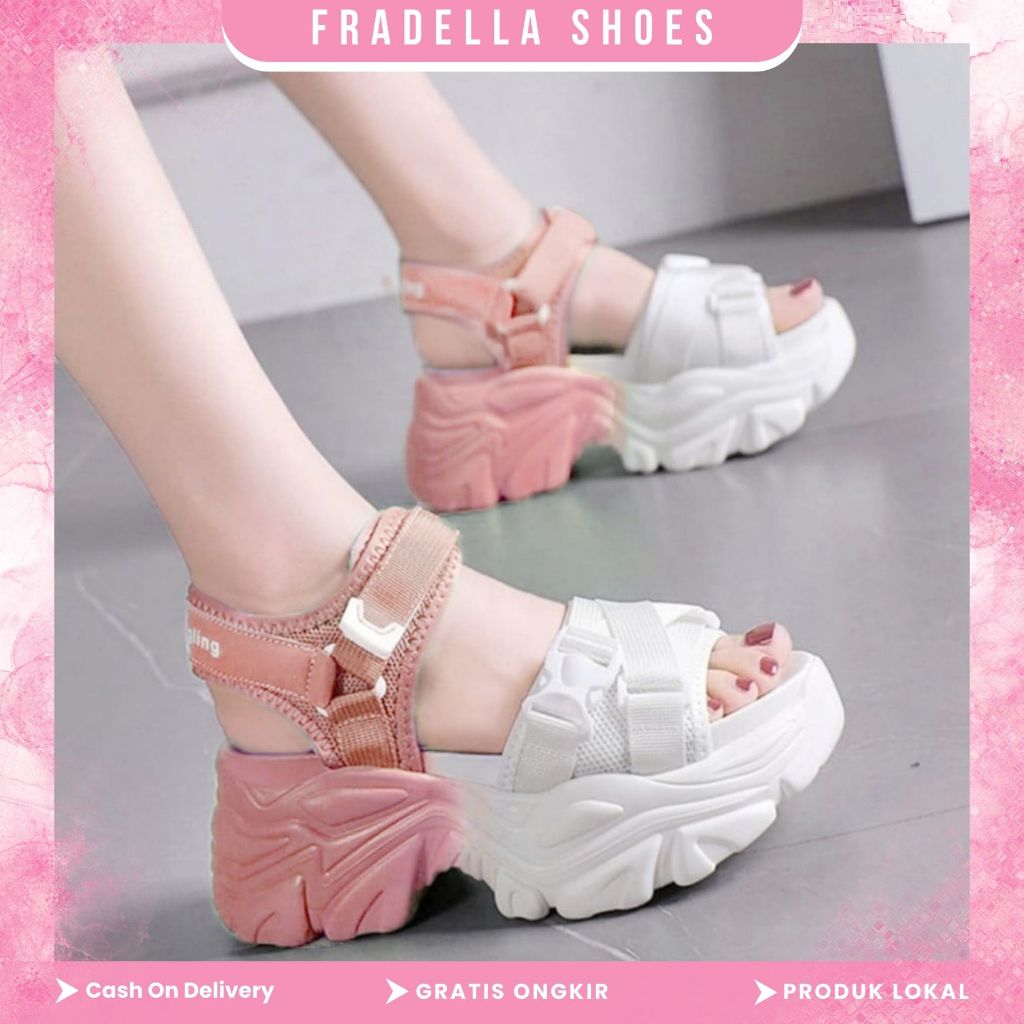 Fradella21- Women& 39;s Wedge Mountain Sandals 5CM High AP 10