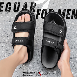 Sandal Pria Slop Slip On Import Terbaru Bahan Karet Pylon Kekinian Empuk Ringan Dan Awet