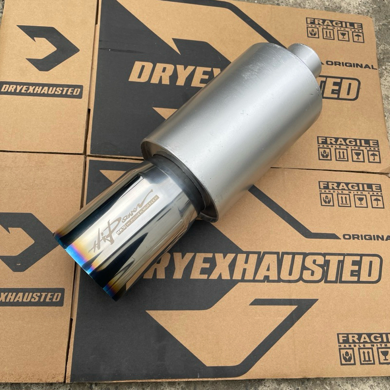 Hipower Blue Silver Car Racing Exhaust
