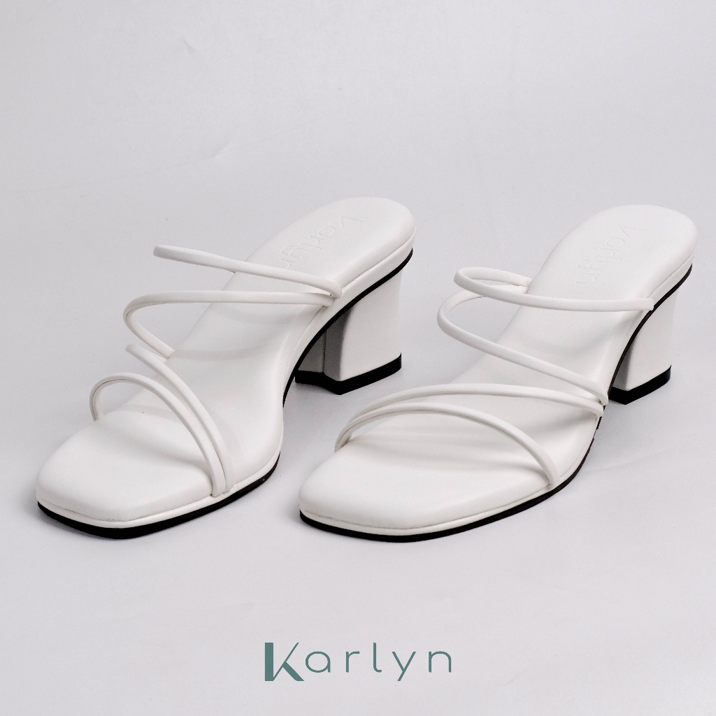 MUST HAVE KARLYN ALEXA ส้นสายรัดผู้หญิง / รองเท้าแตะผู้หญิงพร้อมส้น 5 ซม.