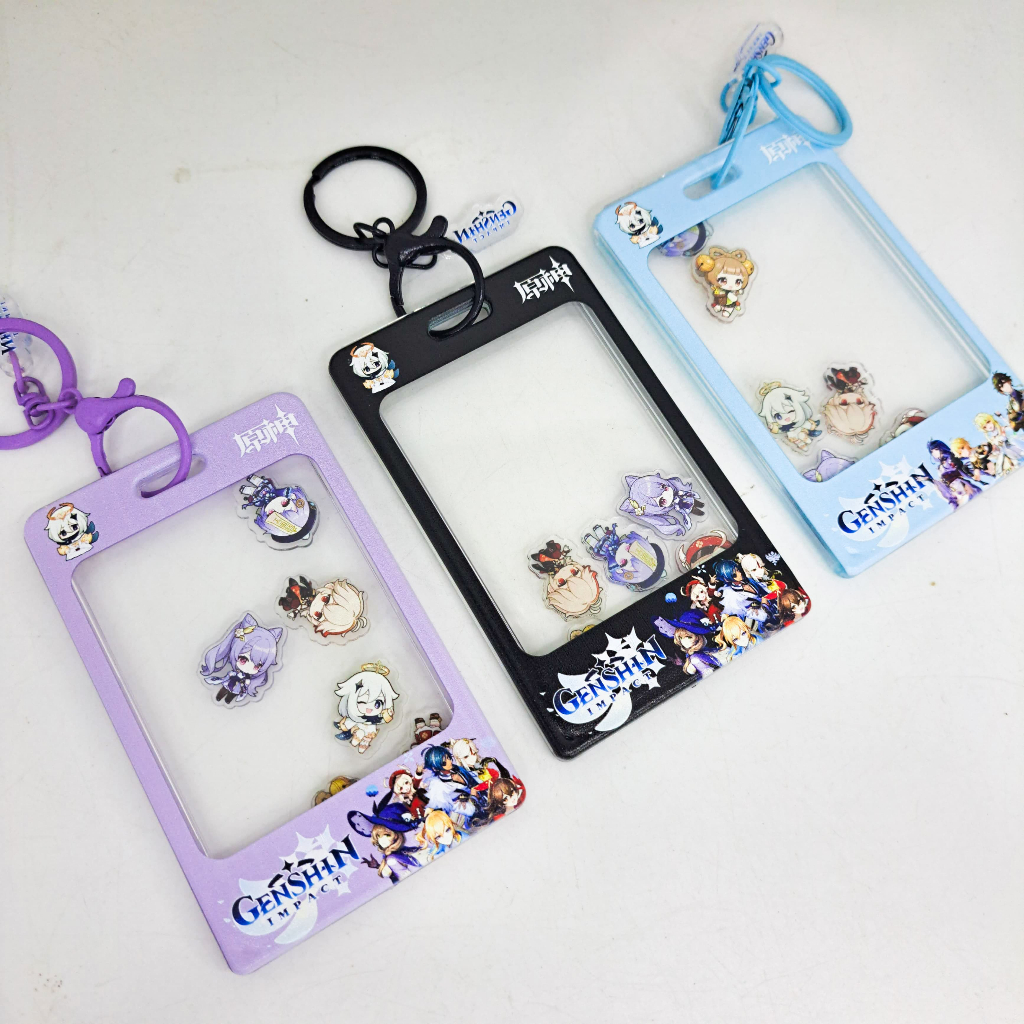 Photocard Holder Acrylic Shaker Anime ID Card Chainsaw Man Haikyu! เซเลอร์มูนเก็นชิน อิมแพค