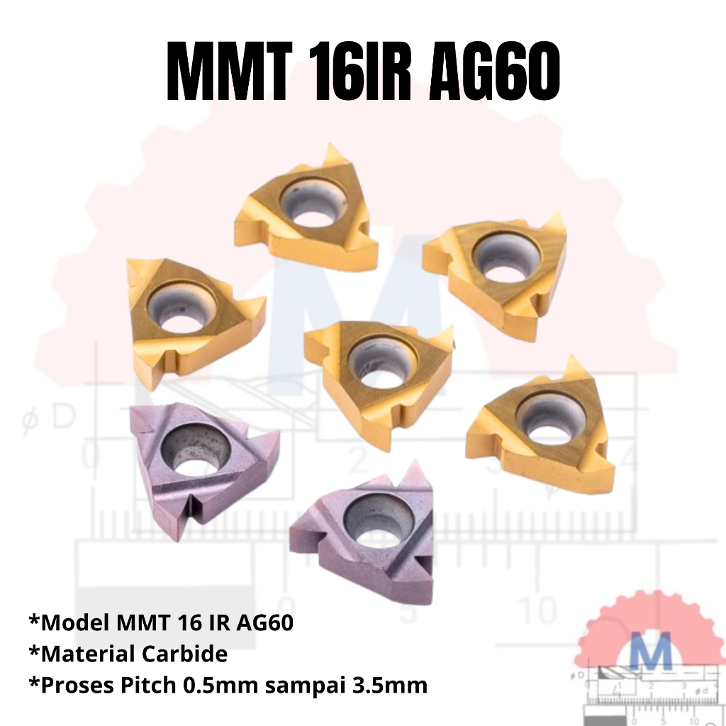 MMT 16IR สิ่วเกลียวใน 60 องศา MMT16IR AG60 ใส่เกลียว