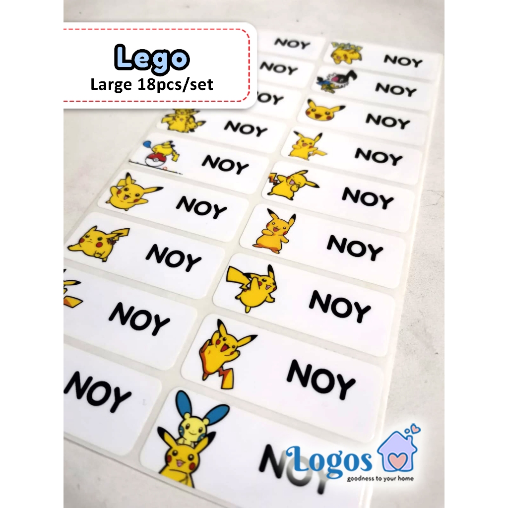 Pokemon Go LARGE Sticker แบรนด์เนม pikachu android เกม monster proof