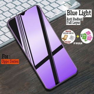 ( COD ) Tempered Glass Blue Anti Radiasi Oppo A18 A6 Pro A17 A1K A3S A5S A7 A8 A9 A11 A11K A12 A15 A15S A16 A16K A16E A16S A17K A3x A3 A3 Pro A5 Pro A5 (2025) A5i A5x A5x 4G A5i Pro  A95 A96 A58 A53 A53s A53s 5G A54 A54 5G A54s Anti Gores Blue Light