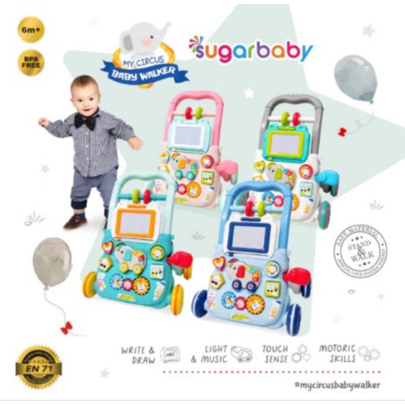 Sugarbaby My circus Push Walker (Baby Walker) ของเล่นดันเด็ก