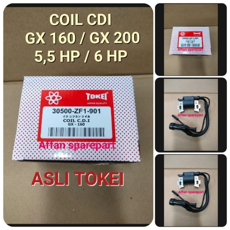 HONDA GX 120 / GX 160 / GX 200 ORIGINAL TOKEI IGNITION CDI COIL.