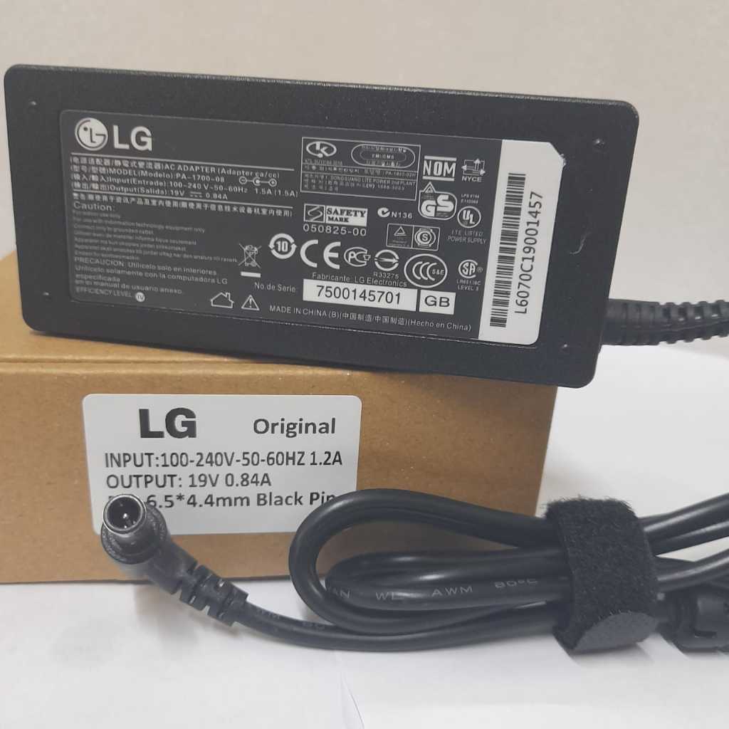LG 19V-0.8A LCD LED TV Adapter