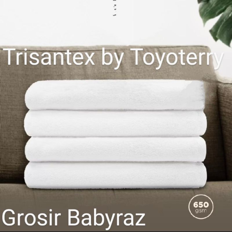ผ้าเช็ดตัวสีขาว ใส่สบาย TRISANTEX HOTEL TOWELS BY แบรนด์ Toyoterry