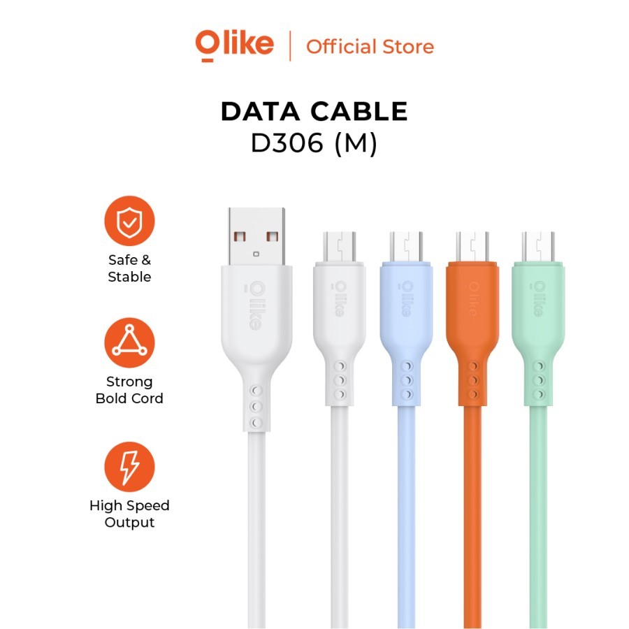 Olike D306 (D306M) Micro USB Fast Charging Data Cable 2.1A