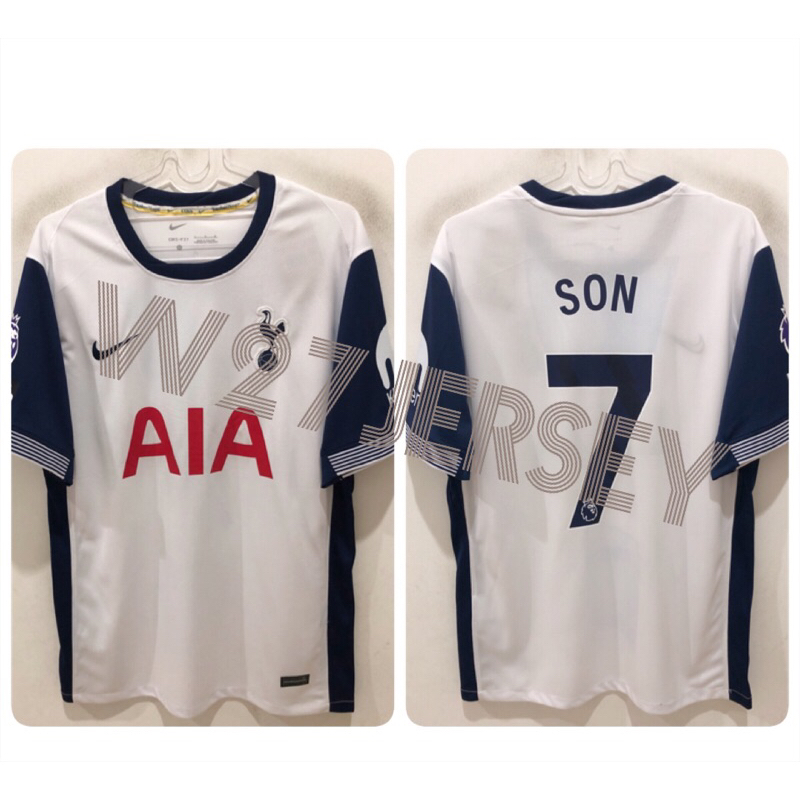 Spurs HOME JERSEY 2024-2025 เครื่องเล่นชื่อ Son + Patch