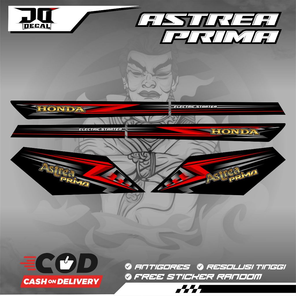 HONDA ASTREA PRIMA STAR SHARK K7 สติ๊กเกอร์หลากหลายแถบ