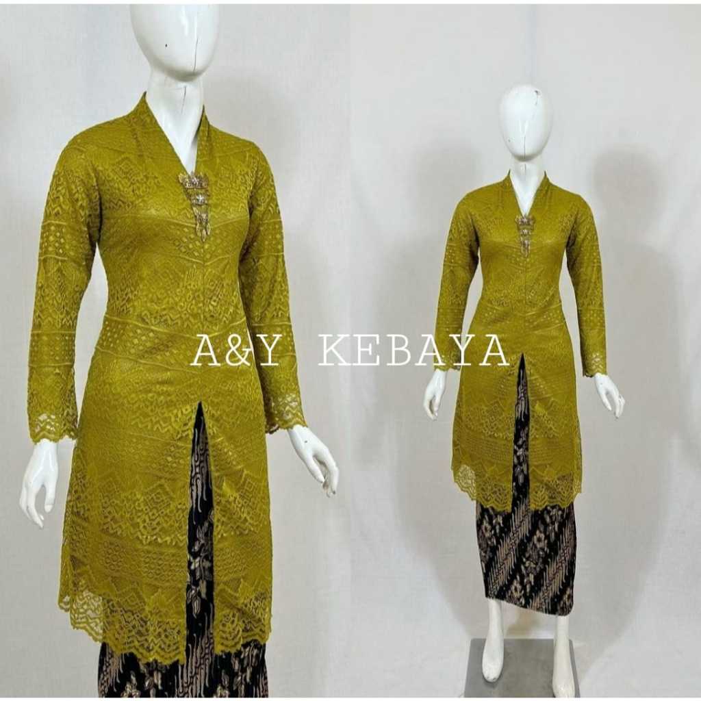 Premium Malika Brocade V คอ Modern Kebaya/Graduation Brocade Kebaya/Modern Graduation Kebaya ชุด/Keb