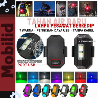 Pesawat Lampu Led 7 Warna Universal Anti Air Sepeda Otomotif Mobil Lampu Kolong Motor