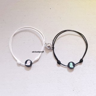 ASB - [SEPASANG] Gelang Couple Dino love Ice Green Clay Karakter Gelang Couple Dino + Magnet