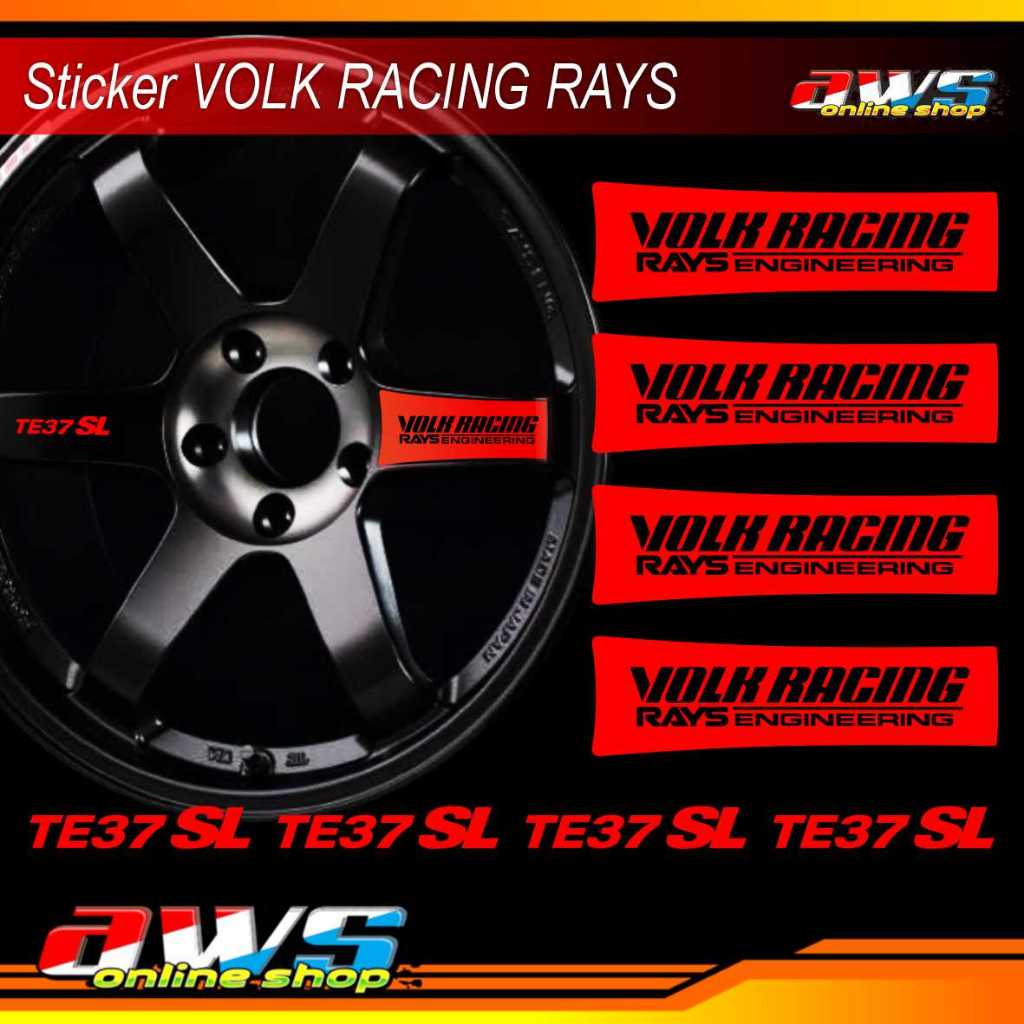 Volk Racing TE 37 SL สติ๊กเกอร์ขอบครบชุด