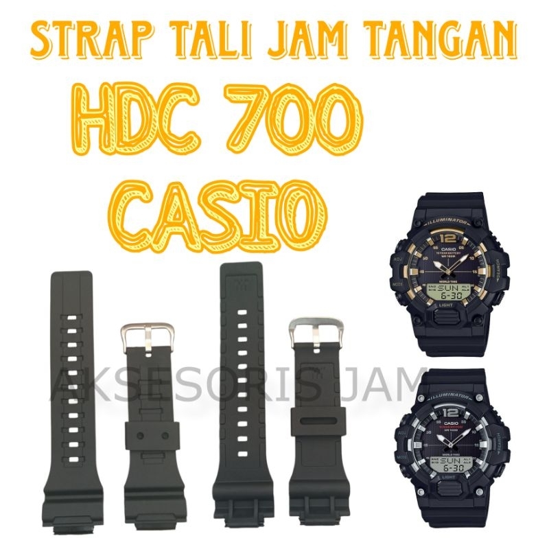 สายนาฬิกา Casio HDC 700, HDC700, HDC-700 PREMIUM ยืดหยุ่นและคุณภาพสูง PERFECT AND CAN BE USED IMMEDIATELY