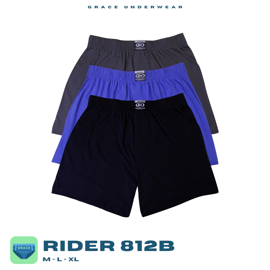 KATUN Rider Premium Comfort กางเกงบ็อกเซอร์ผู้ชาย R 812 B ISI-1 ชิ้นผ้าฝ้าย 100% วัสดุ